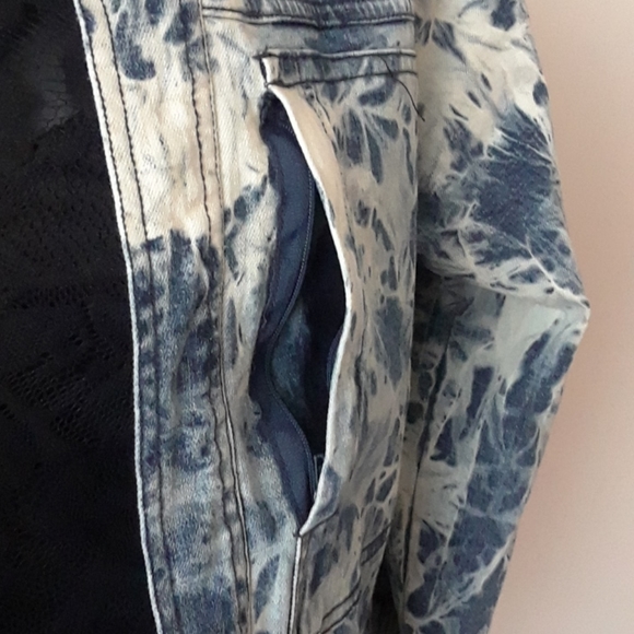 Tunellus Men' Tye Dye Denim Jacket - Picture 11 of 16